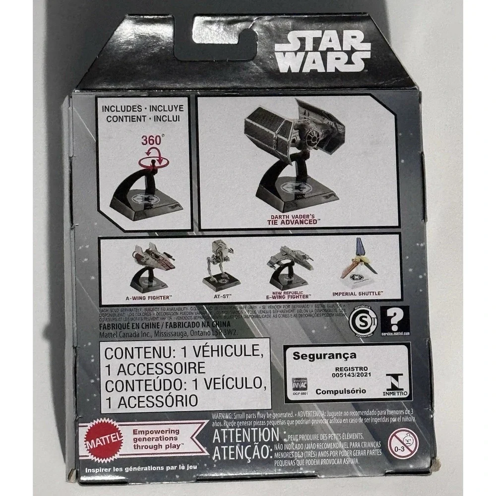 Mattel Hot Wheels Star Wars Darth Vader's Tie Advanced #6 2021